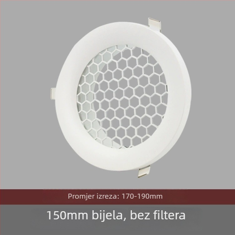 Okrugli aluminijski zračni otvor za ventilaciju, ispuš i sustav svježeg zraka – poklopac grijanja kupaonice