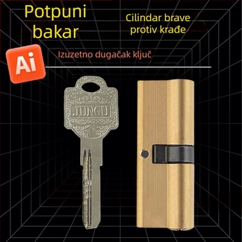 AB cilindar od čistog bakra — protivkrađa, univerzalna kućna vrata, klasičan ulazni cilindar