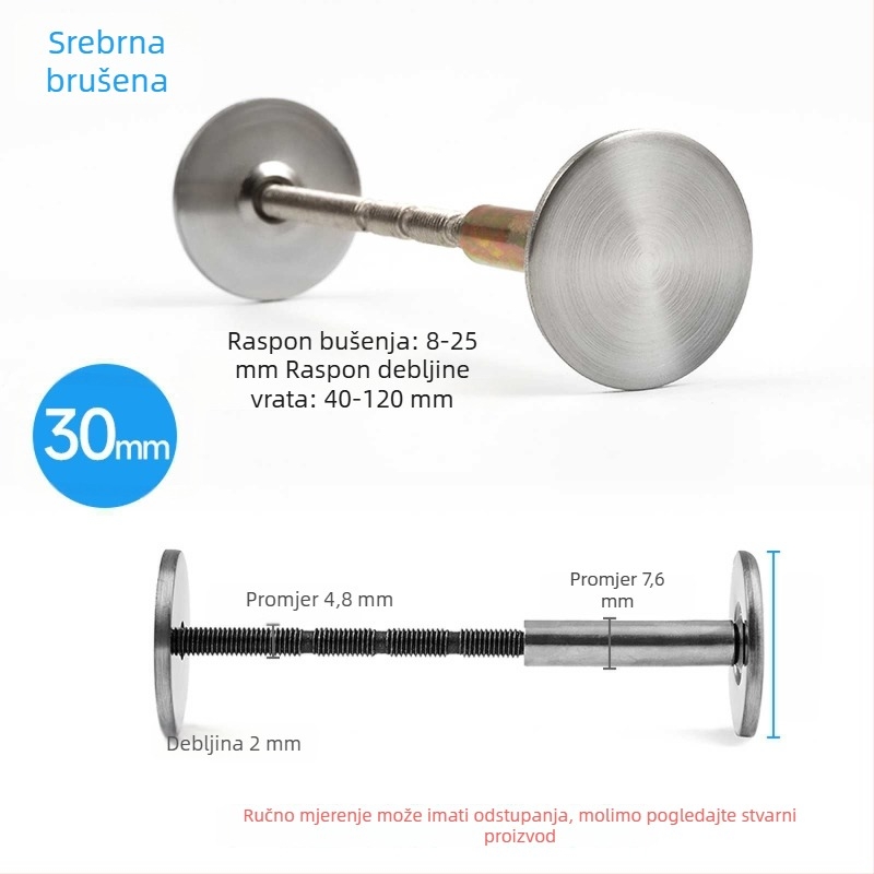 Poklopac za rupe na drvenim vratima s otiskom prsta