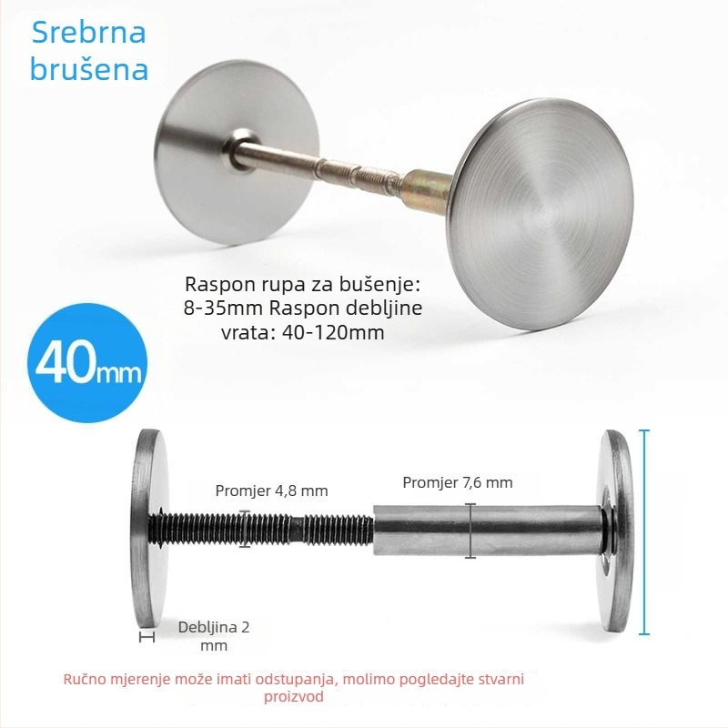 Poklopac za rupe na drvenim vratima s otiskom prsta