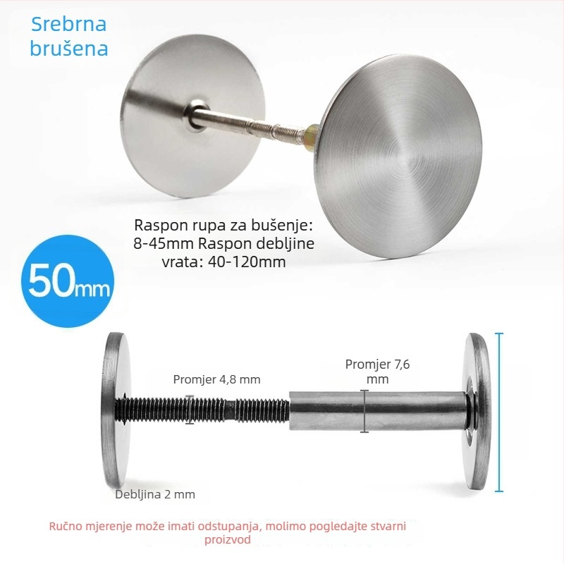 Poklopac za rupe na drvenim vratima s otiskom prsta
