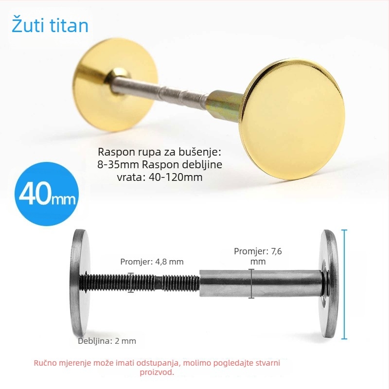 Poklopac za rupe na drvenim vratima s otiskom prsta