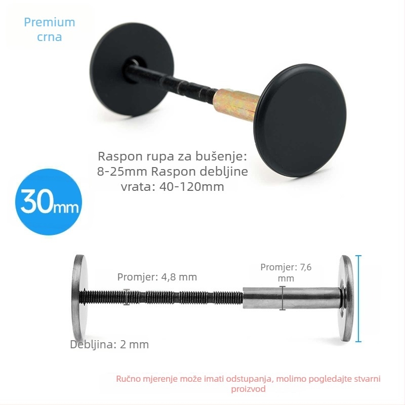 Poklopac za rupe na drvenim vratima s otiskom prsta
