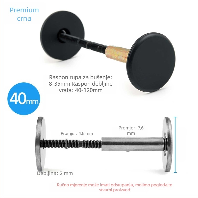 Poklopac za rupe na drvenim vratima s otiskom prsta