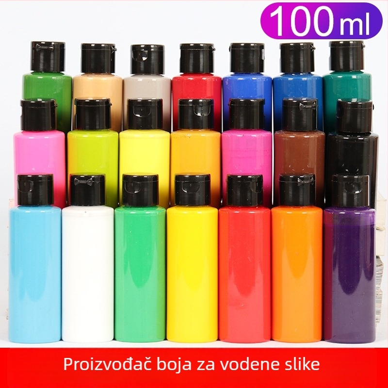 Akvarelni pigmenti, velika boca 100 ml za dječje crtanje