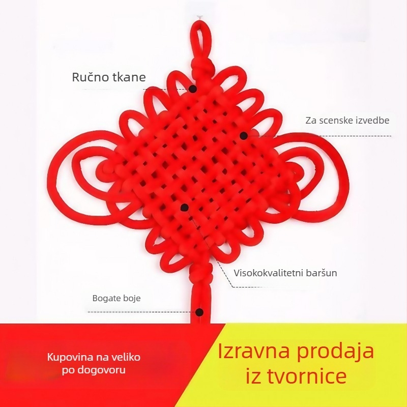 Ručni kineski čvor rekvizita za školske plesne nastupe i svečane izvedbe