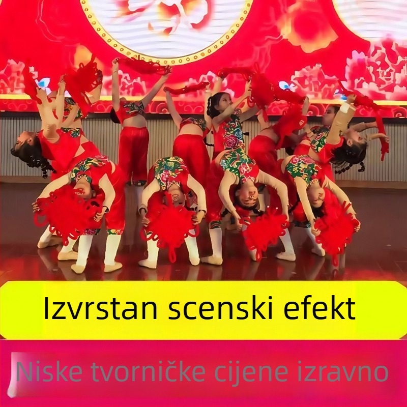 Ručni kineski čvor rekvizita za školske plesne nastupe i svečane izvedbe