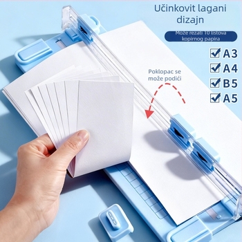 4-u-1 dvostrani rezač papira A3, ručni rezač za ured, mini rezač za fotografije