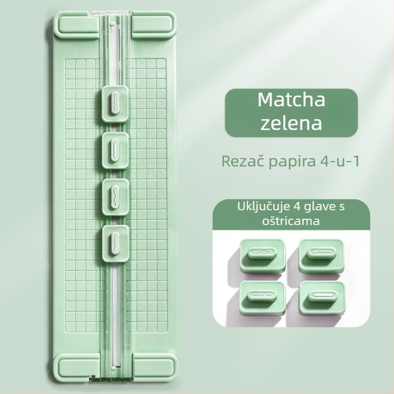 4-u-1 dvostrani rezač papira A3, ručni rezač za ured, mini rezač za fotografije