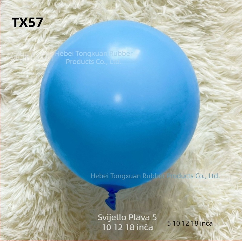 Tong Xuan lateks baloni, 12 inča, mat završni sloj, standardne veličine, za vjenčanja i zabave, s logotipom, višebojna mješavina