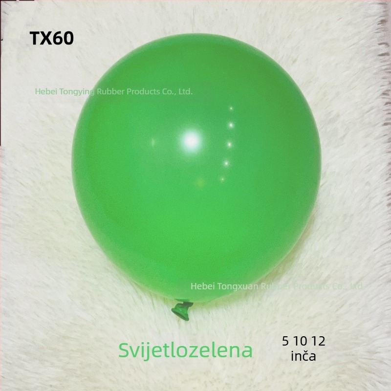 Tong Xuan lateks baloni, 12 inča, mat završni sloj, standardne veličine, za vjenčanja i zabave, s logotipom, višebojna mješavina