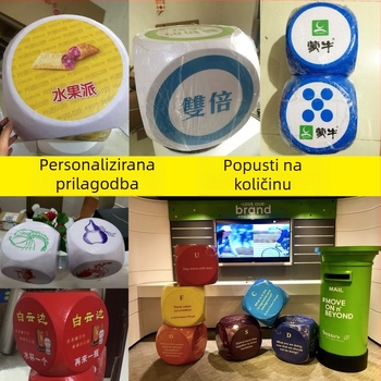 Velika pjenasta kocka od čvrstog materijala za igre, lutriju, edukativne rekvizite i svadbene igre
