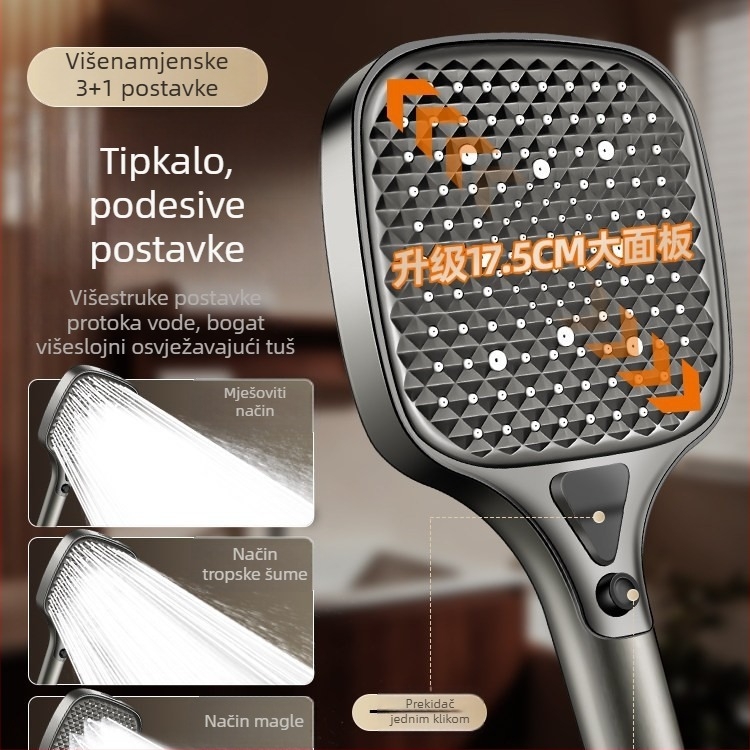 Set tuš glave s velikim panelom i visokim tlakom za kućnu kupaonicu