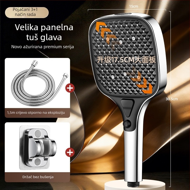 Set tuš glave s velikim panelom i visokim tlakom za kućnu kupaonicu
