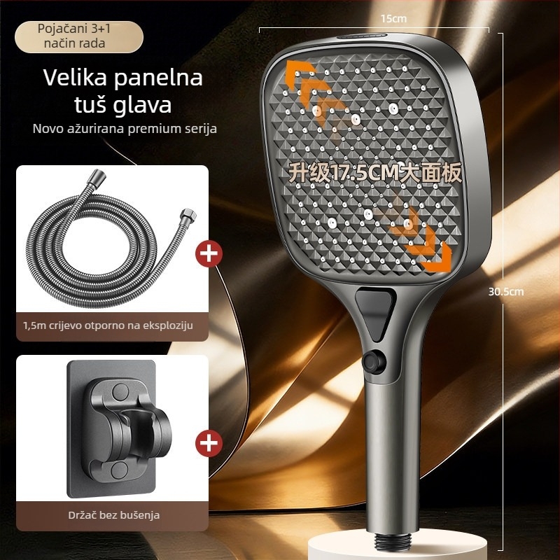Set tuš glave s velikim panelom i visokim tlakom za kućnu kupaonicu