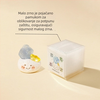 Prirodni kvarc Citrine – kamen u obliku graha, stolna dekoracija, DIY difuzni kamen za aromaterapiju i talisman sreće