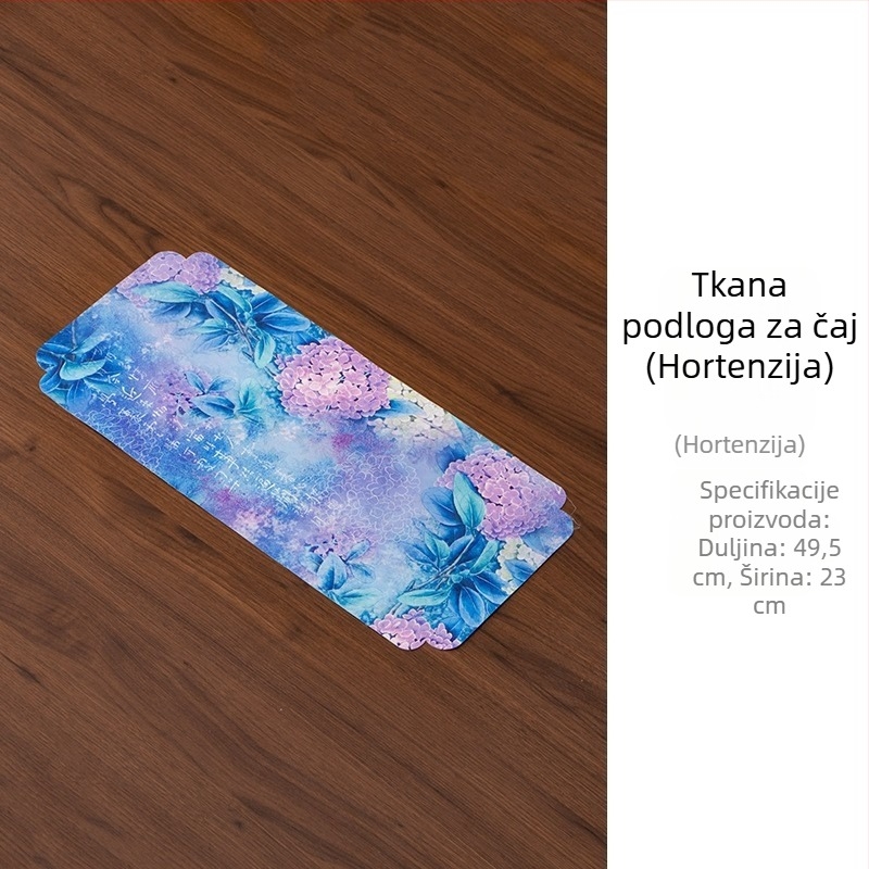 Kineskog stila dvostrana podloga za čaj s drevnim slikarskim motivom, vodootporna, zen inspirirana za suho pripremanje, podmetač za jednu osobu, stolni runner i dodaci za čajnu ceremoniju
