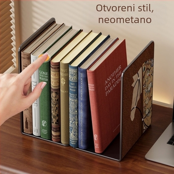 Debeli stalak za knjige za studente, metalni držač knjiga za stol, polica za školu i dom