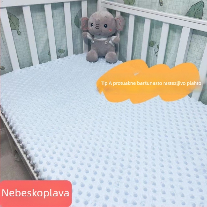 A-kategorija set posteljine za dječji krevetić od 100% pamuka twill s navlakom od velura