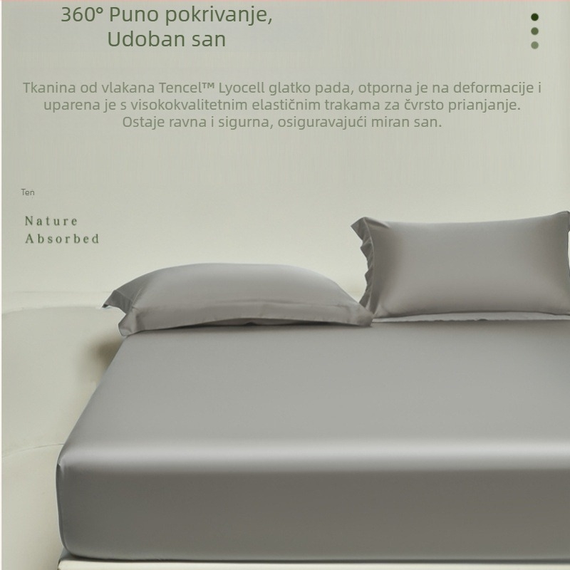 Dječji A rang, 100S Lanjing Tencel napinjajuća posteljina za ljeto, potpuno pokrivanje, Lyocell vlakna, svilenkasto hladan osjećaj, za jednokrevetni krevet.
