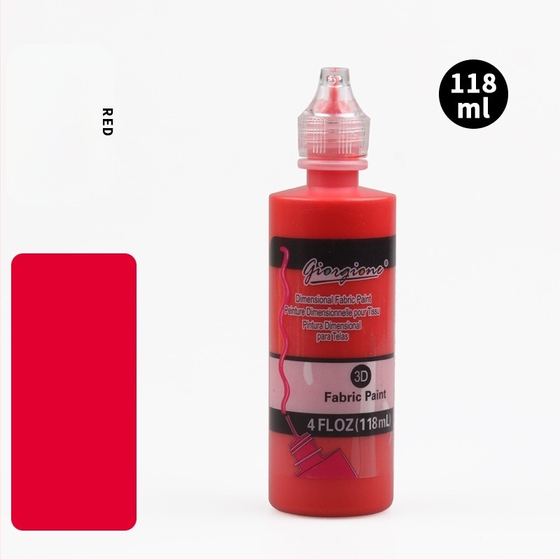 Monokromatski akrilni pigment za 3D teksture, ručno DIY slikanje i bojanje tekstila