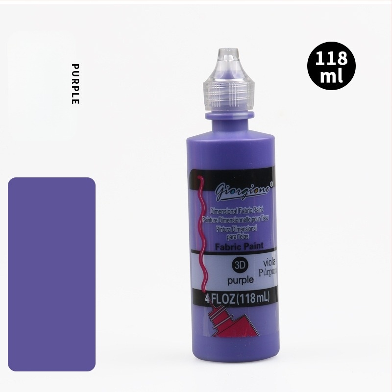 Monokromatski akrilni pigment za 3D teksture, ručno DIY slikanje i bojanje tekstila