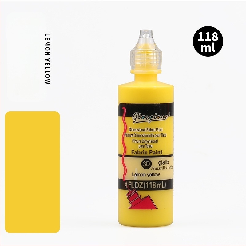 Monokromatski akrilni pigment za 3D teksture, ručno DIY slikanje i bojanje tekstila