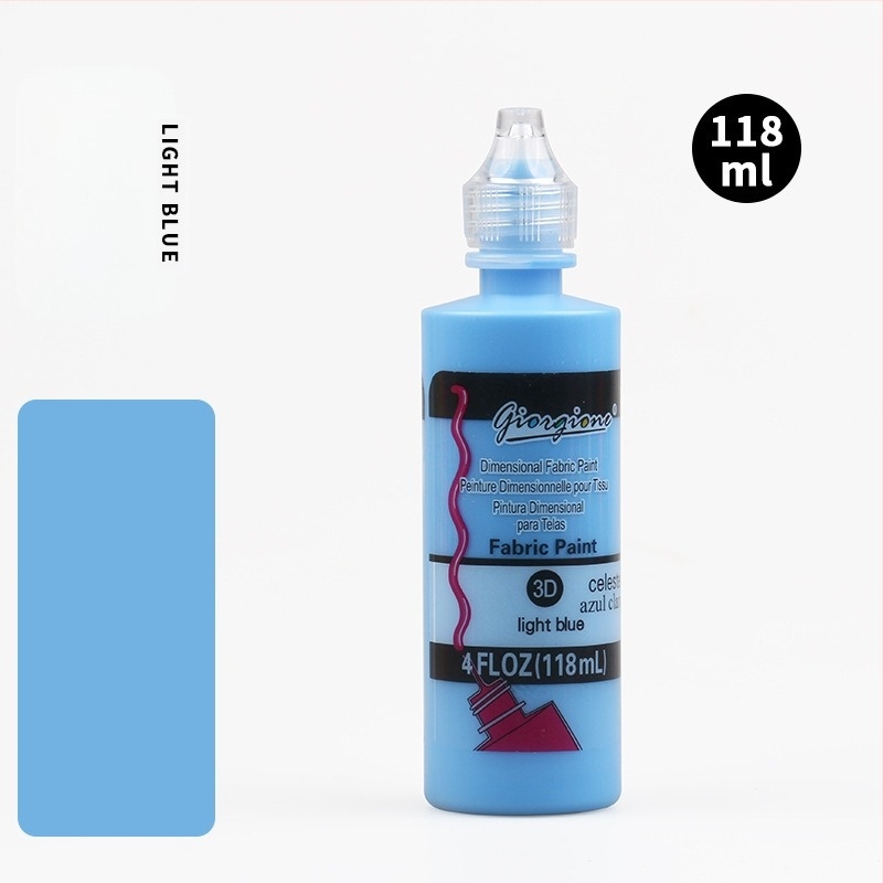 Monokromatski akrilni pigment za 3D teksture, ručno DIY slikanje i bojanje tekstila