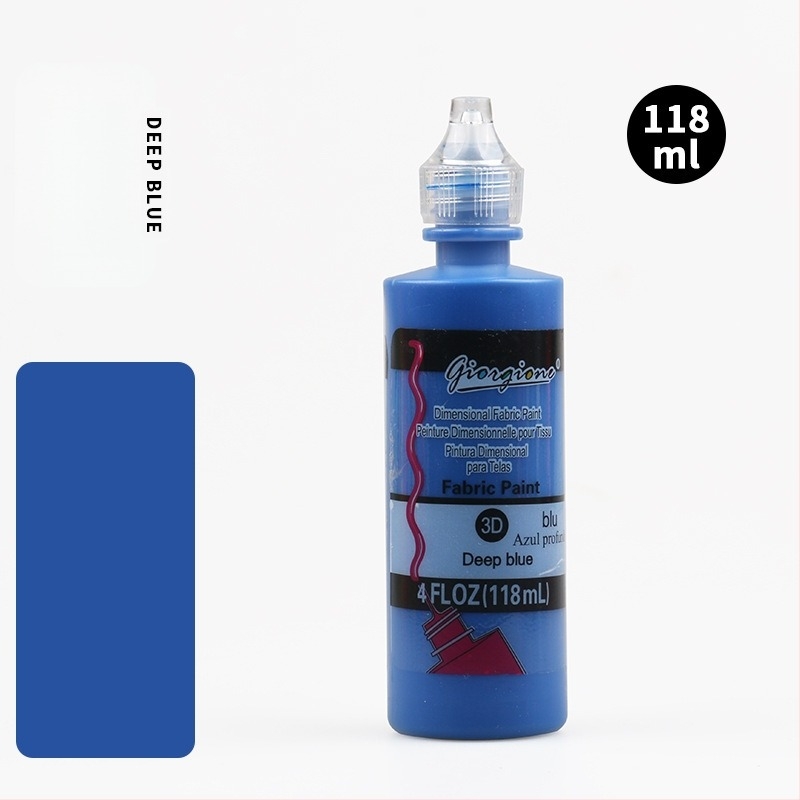 Monokromatski akrilni pigment za 3D teksture, ručno DIY slikanje i bojanje tekstila
