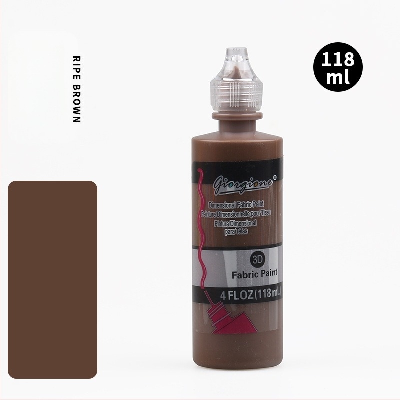 Monokromatski akrilni pigment za 3D teksture, ručno DIY slikanje i bojanje tekstila