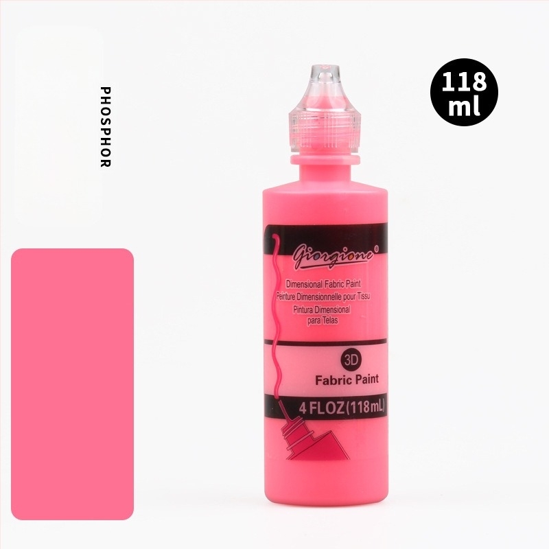 Monokromatski akrilni pigment za 3D teksture, ručno DIY slikanje i bojanje tekstila
