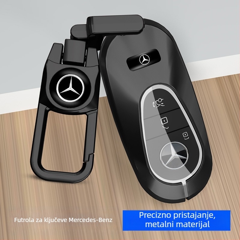 Kućište za ključ Mercedes C260L, GLC300L, A200L, GLA200, E300L i C200L s metalnim kućištem i kopčom
