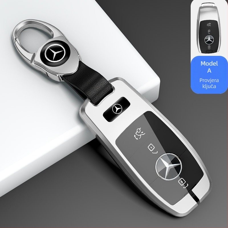 Kućište za ključ Mercedes C260L, GLC300L, A200L, GLA200, E300L i C200L s metalnim kućištem i kopčom