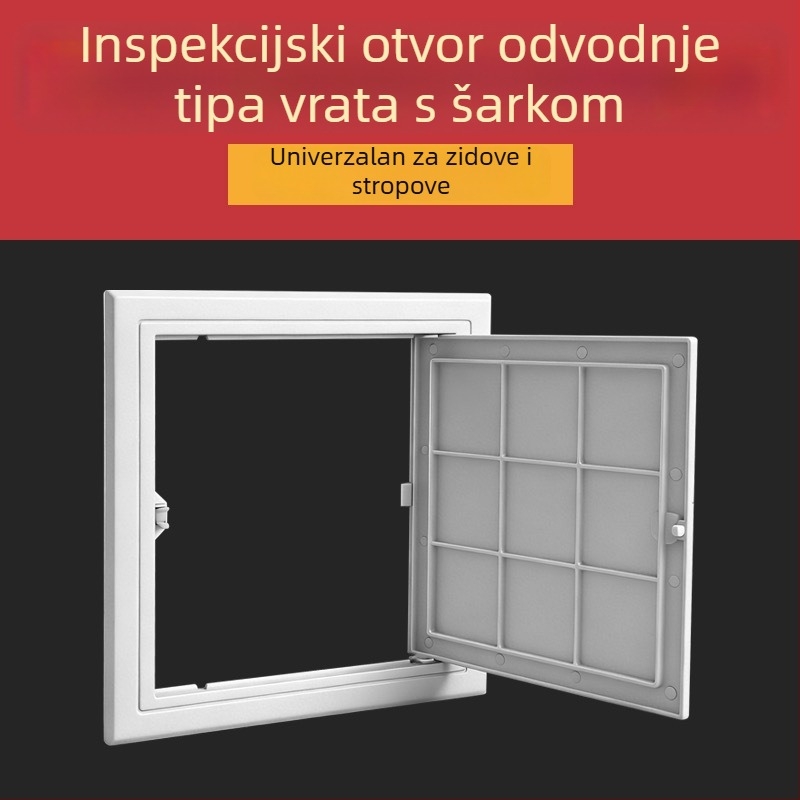Zidni pristupni panel za održavanje odvodnih cijevi, plastični poklopac cijevi, dekorativni poklopac kupaonskog kanalizacijskog sustava