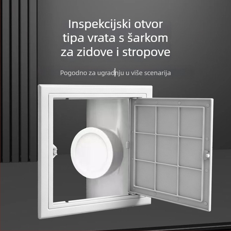 Zidni pristupni panel za održavanje odvodnih cijevi, plastični poklopac cijevi, dekorativni poklopac kupaonskog kanalizacijskog sustava