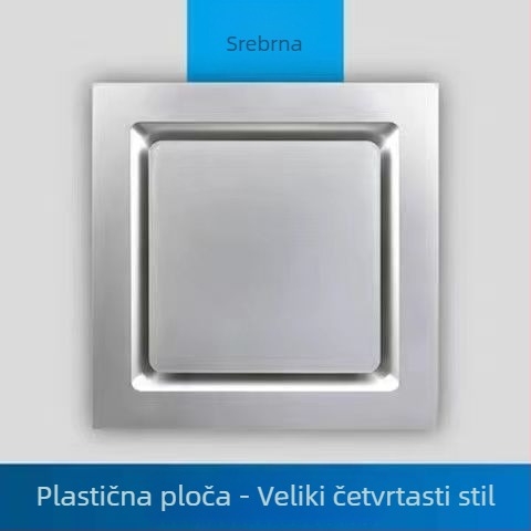 Integrirani stropni ventilator za ventilaciju 300x300 za kupaonicu i kuhinju, snažan i tih 30x30