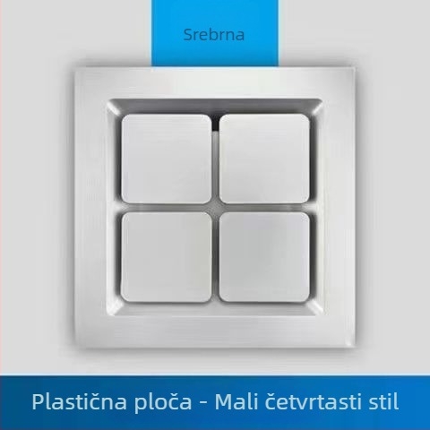 Integrirani stropni ventilator za ventilaciju 300x300 za kupaonicu i kuhinju, snažan i tih 30x30