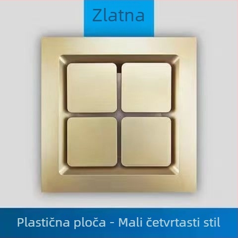 Integrirani stropni ventilator za ventilaciju 300x300 za kupaonicu i kuhinju, snažan i tih 30x30