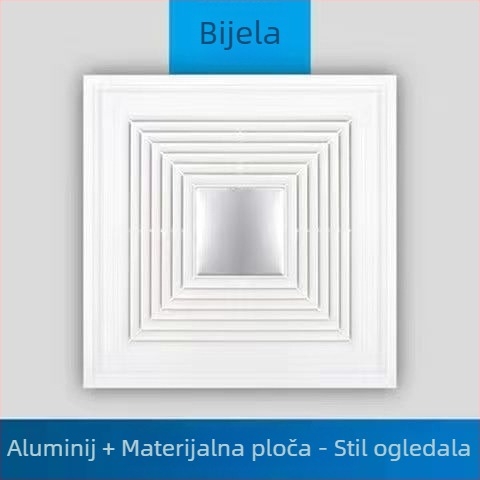 Integrirani stropni ventilator za ventilaciju 300x300 za kupaonicu i kuhinju, snažan i tih 30x30