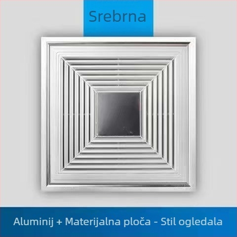 Integrirani stropni ventilator za ventilaciju 300x300 za kupaonicu i kuhinju, snažan i tih 30x30