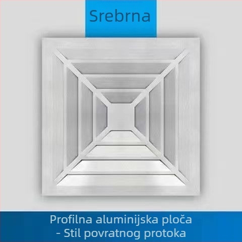 Integrirani stropni ventilator za ventilaciju 300x300 za kupaonicu i kuhinju, snažan i tih 30x30