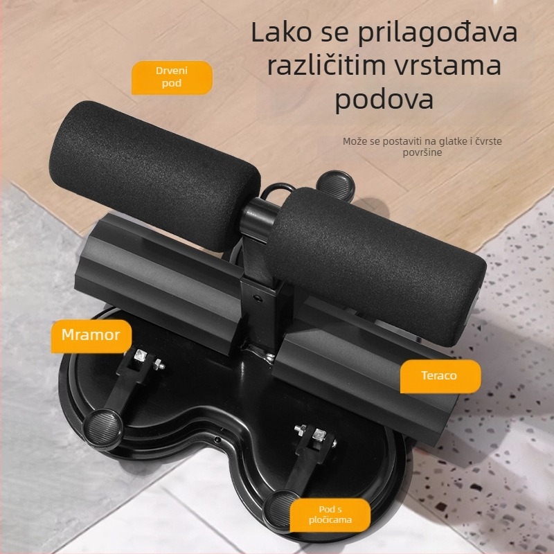 Uređaj za pomoć pri vježbanju trbušnjaka s podizačem užeta, stezanje struka, dvostruke usisne čašice, oprema za vježbanje trbušnih mišića s nožnim pritiskanjem