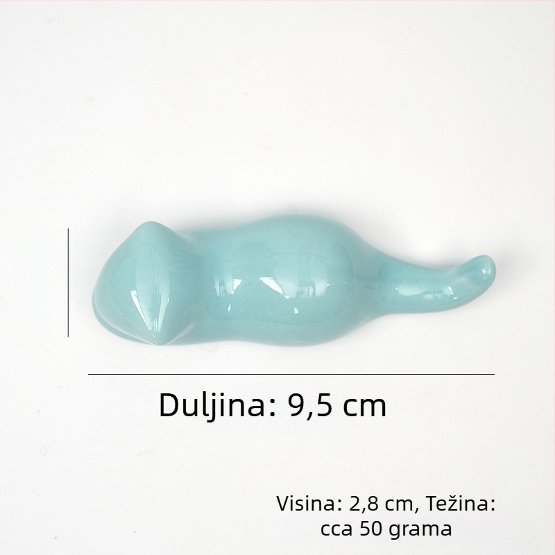 Keramički višenamjenski držač olovaka s motivima mačaka, kita, zeca i ptica – ukras radnog stola za kaligrafiju