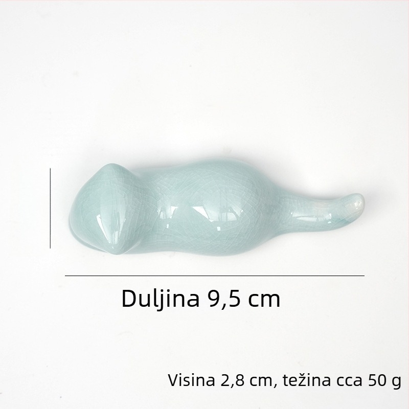 Keramički višenamjenski držač olovaka s motivima mačaka, kita, zeca i ptica – ukras radnog stola za kaligrafiju