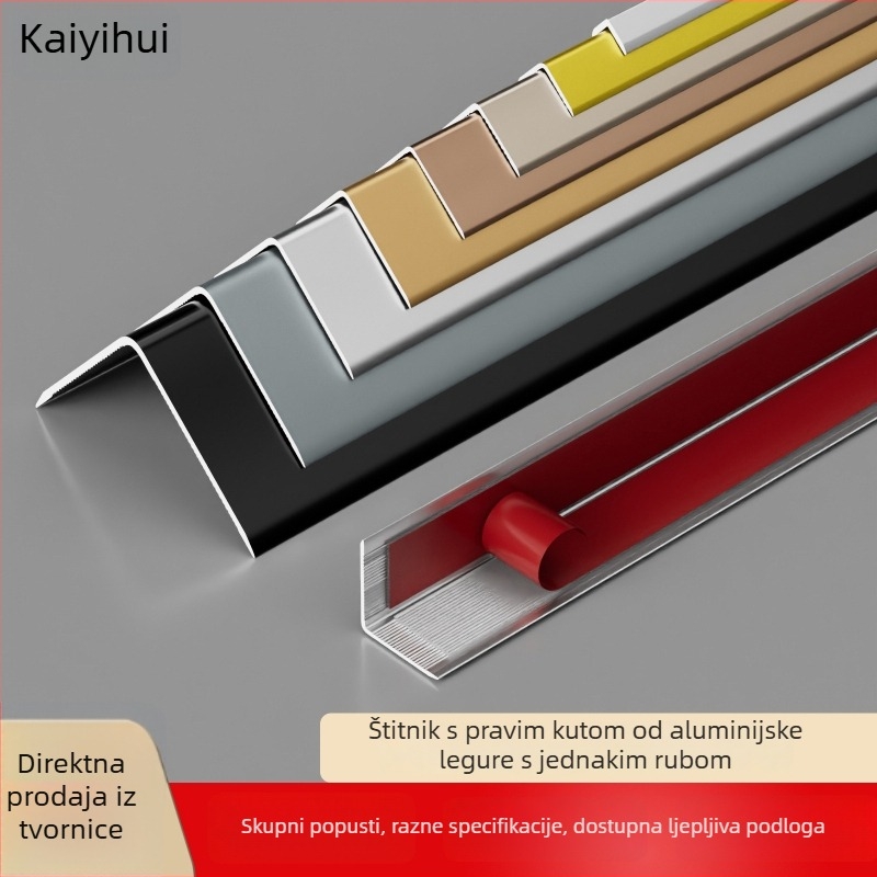 Aluminijski L-obl profil za rubove zidova i pločica