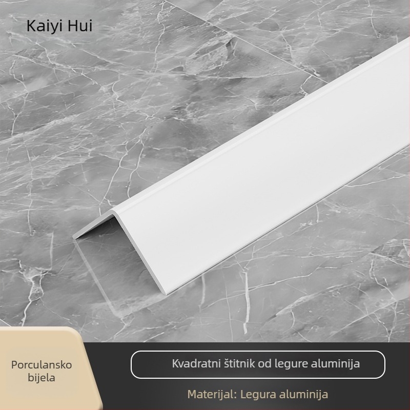 Aluminijski L-obl profil za rubove zidova i pločica