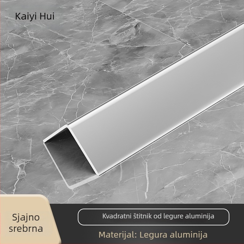 Aluminijski L-obl profil za rubove zidova i pločica