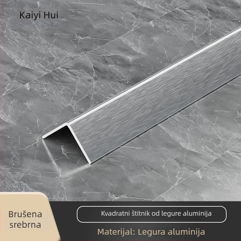 Aluminijski L-obl profil za rubove zidova i pločica