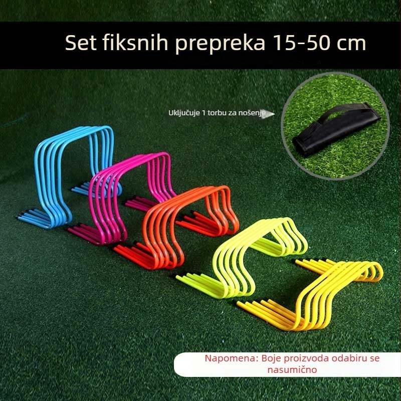 Nogometna trenerska oprema za djecu — Set prepreka s konusima, preprekama i stubovima za označavanje