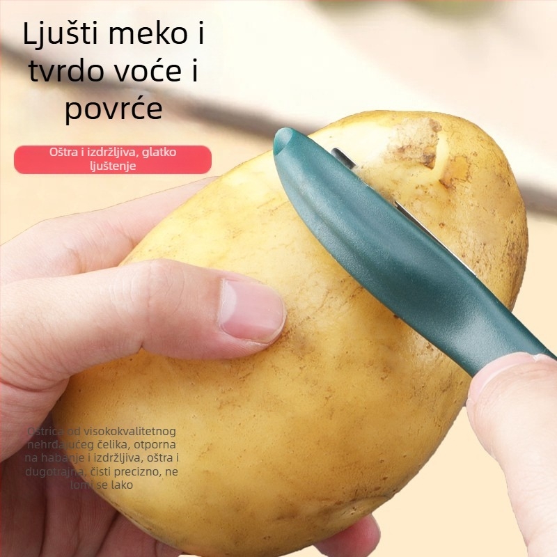 Kuhinjski višenamjenski alat od nehrđajućeg čelika za oljuštivanje voća i povrća